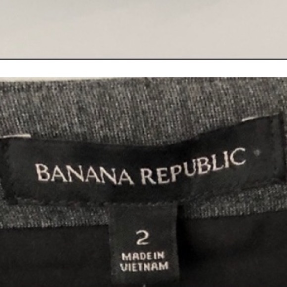 Banana Republic charcoal faux wrap pleat front skirt - Picture 5 of 8